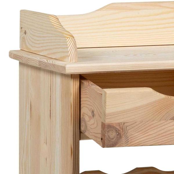 Weinfassregal 90x60x30 cm aus massivem Kiefernholz