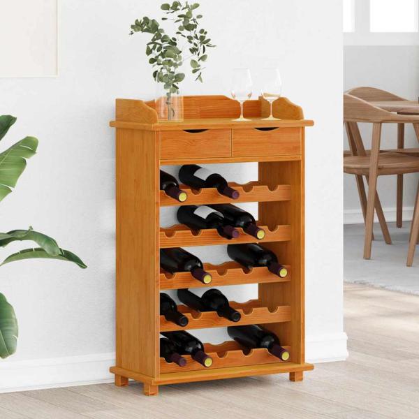 ARDEBO.de - Weinregal 90x60x30 cm Massivholz Kiefer
