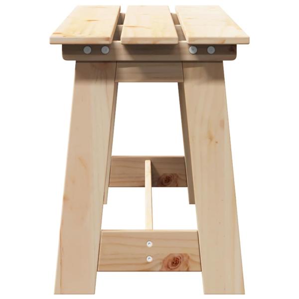 Gartenbank 119x35x47 cm Massivholz Kiefer