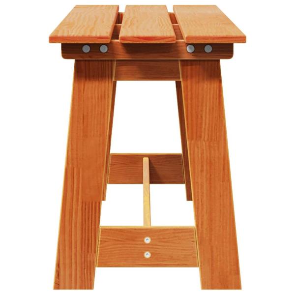 Gartenbank Akazie 119x35x47 cm Massivholz Kiefer