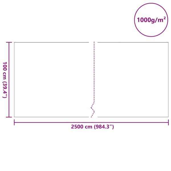 Teichvlies 1000 g/? 1x25 m