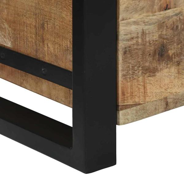 Lagertruhen 40x30x30cm aus massivem Mango-Holz und Metall