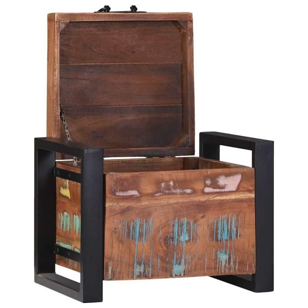 Aufbewahrungstruhen 40x30x30cm Solid Reclaimed Wood und Metall