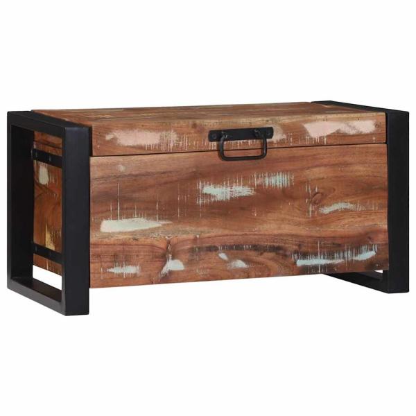 ARDEBO.de - Aufbewahrungstruhen 60x30x30cm Aus solidem, recyceltem Holz und Metall