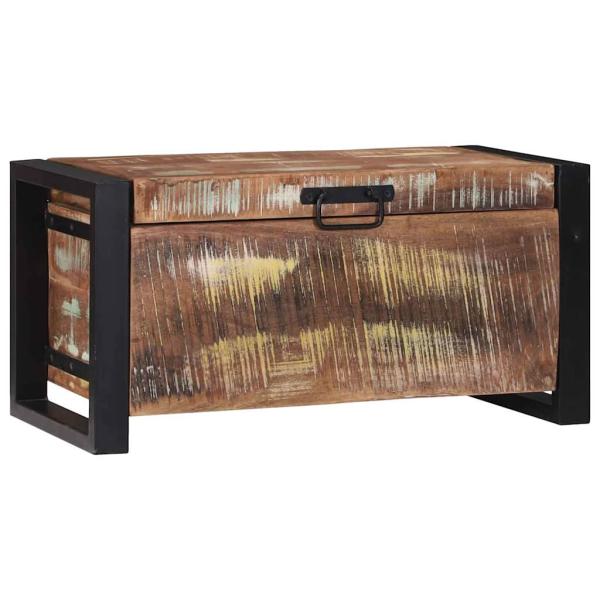 Aufbewahrungstruhen 60x30x30cm Aus solidem, recyceltem Holz und Metall