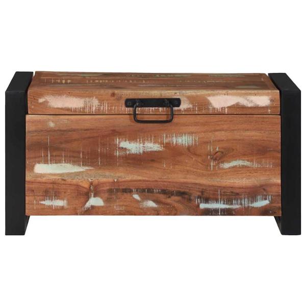 Aufbewahrungstruhen 60x30x30cm Aus solidem, recyceltem Holz und Metall