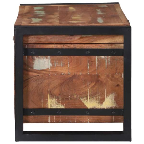 Aufbewahrungstruhen 60x30x30cm Aus solidem, recyceltem Holz und Metall