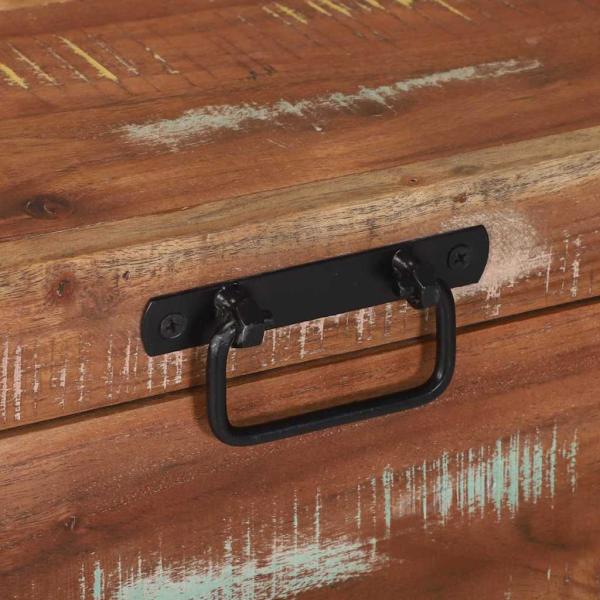 Aufbewahrungstruhen 60x30x30cm Aus solidem, recyceltem Holz und Metall