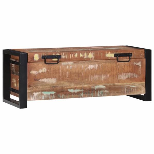 Aufbewahrungstruhen 80x30x30cm Aus solidem recyceltem Holz und Metall