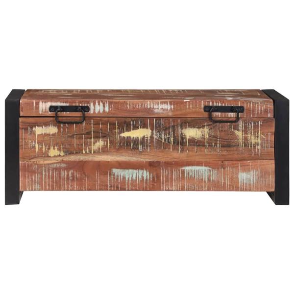 Aufbewahrungstruhen 80x30x30cm Aus solidem recyceltem Holz und Metall