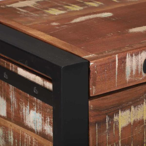 Aufbewahrungstruhen 80x30x30cm Aus solidem recyceltem Holz und Metall