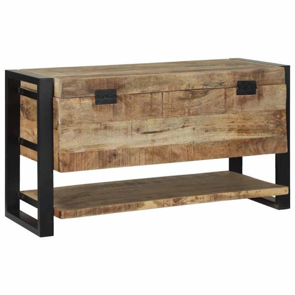 Lagerkisten Grobes Mango Massives grobes Mangoholz 80 x 35 x 45 cm