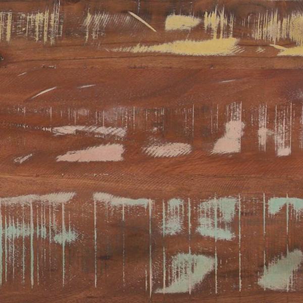 Bank Bunt Massivholz Altholz 100 x 35 x 45 cm Aussage-Stück