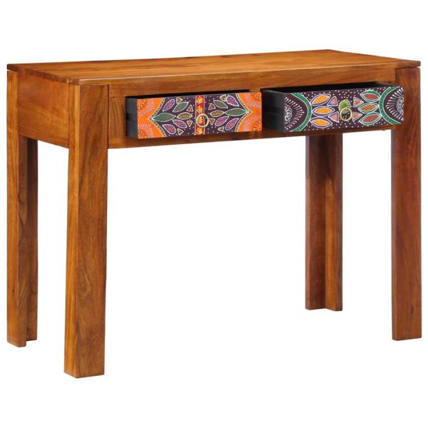 Schreibtische Braun Massivholz Sheesham Standard Rechteckig