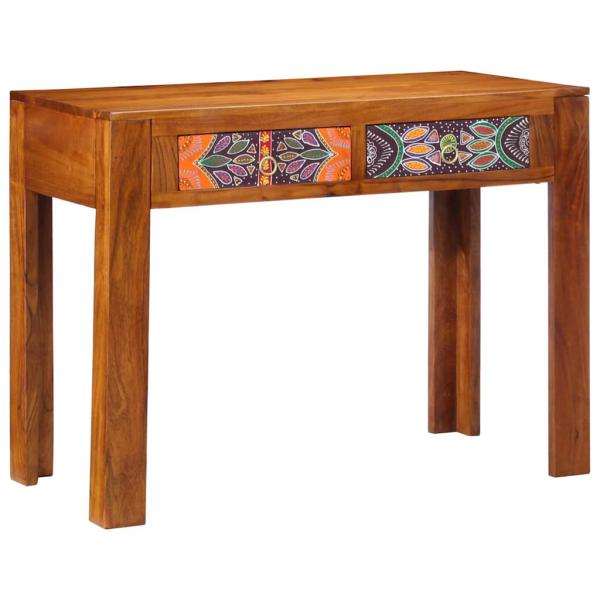 Schreibtische Braun Massivholz Sheesham Standard Rechteckig