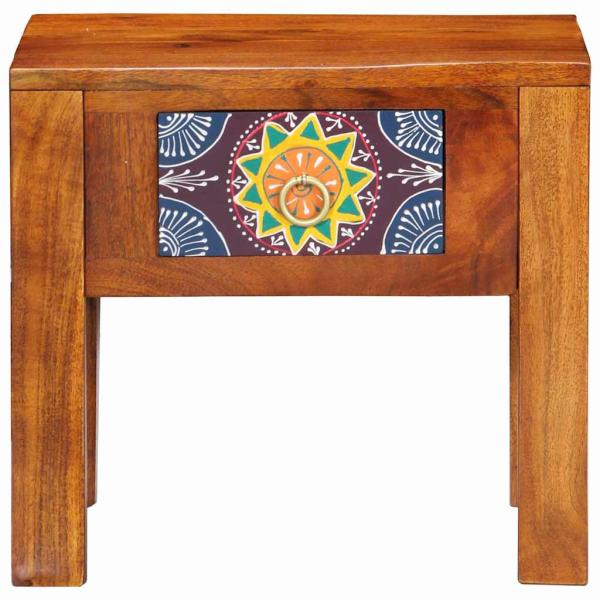 Beistelltisch 40x30x36 cm Massivholz Akazie