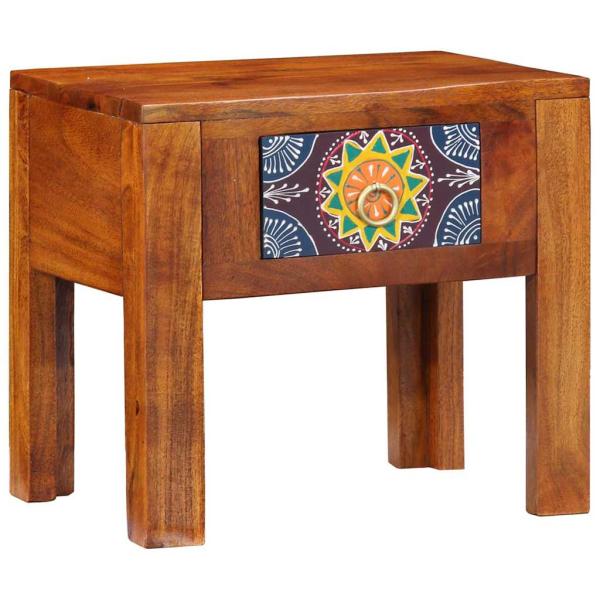 Beistelltisch 40x30x36 cm Massivholz Akazie