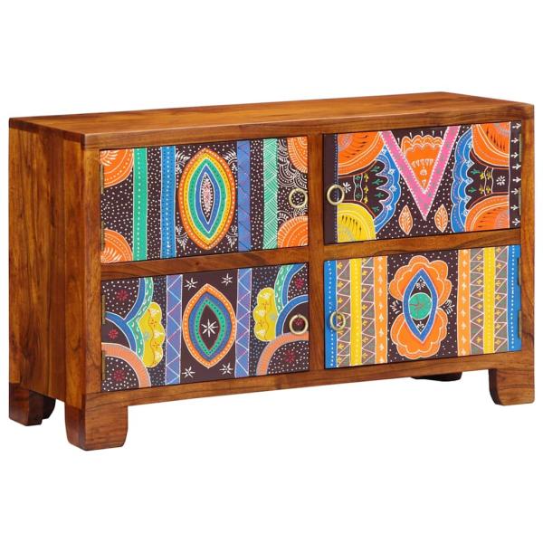 ARDEBO.de - Schuhschrank 90x35x55 cm aus massivem Akazienholz