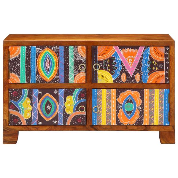 Schuhschrank 90x35x55 cm aus massivem Akazienholz