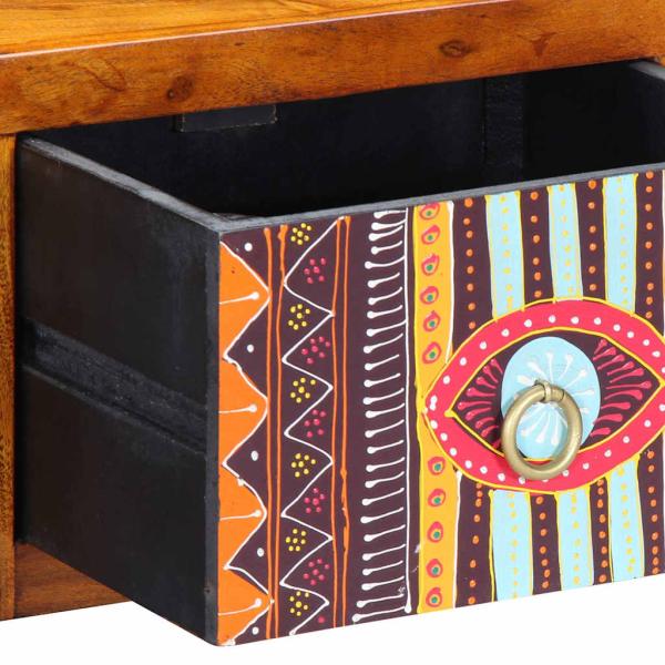 Nachttische 2 Stück 35x30x22 cm Massivholz Akazie