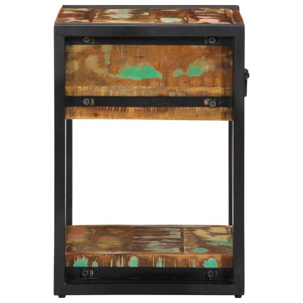 Nachttisch 40x35x50 cm Massivholz Altholz