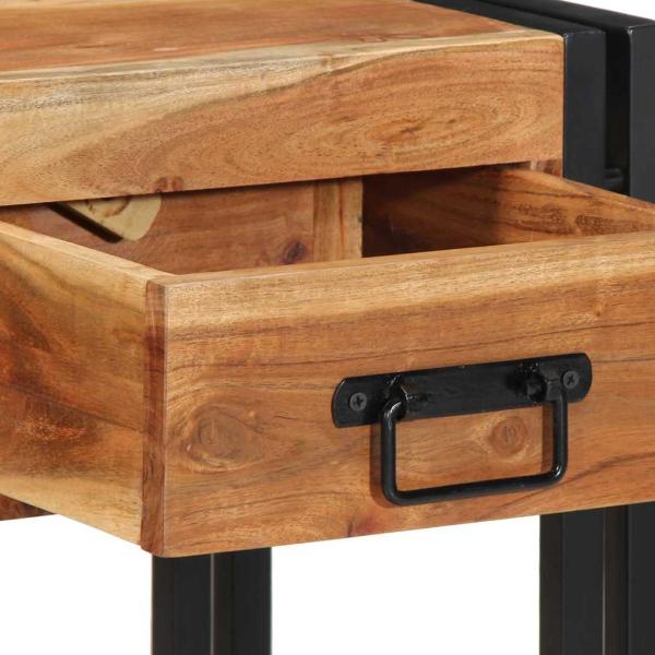 Nachttische 2er Set 40x35x50 cm aus massivem Akazienholz