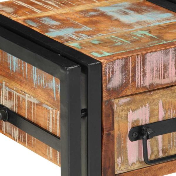 Nachttisch 40x40x40 cm aus massivem Altholz