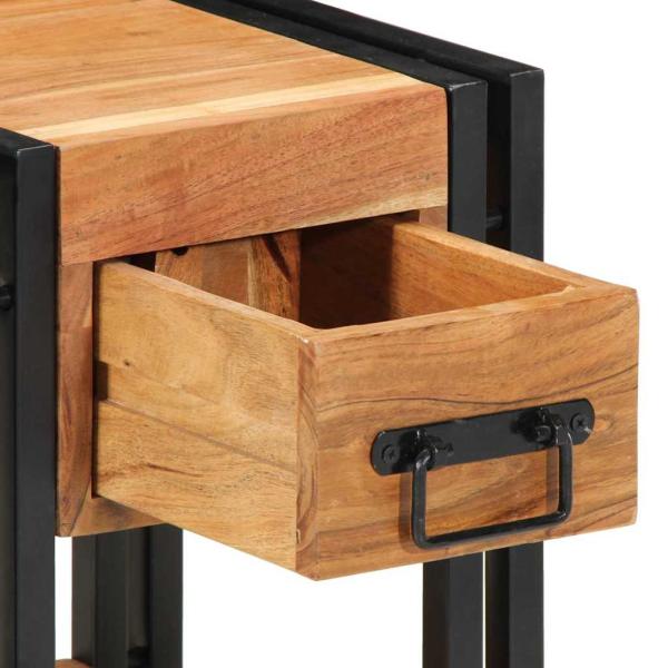 Nachttische 2er Set 30x30x40 cm aus Akazienholz