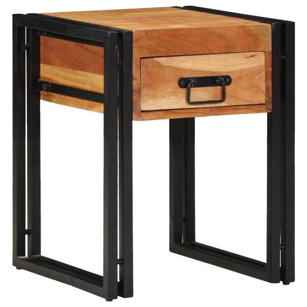 Beistelltisch 40x40x50 cm aus massivem Akazienholz