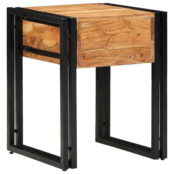 Beistelltisch 40x40x50 cm aus massivem Akazienholz