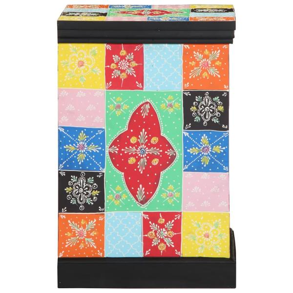 Schubladenkommode Bunt 40x40x60 cm aus massivem Mango-Holz