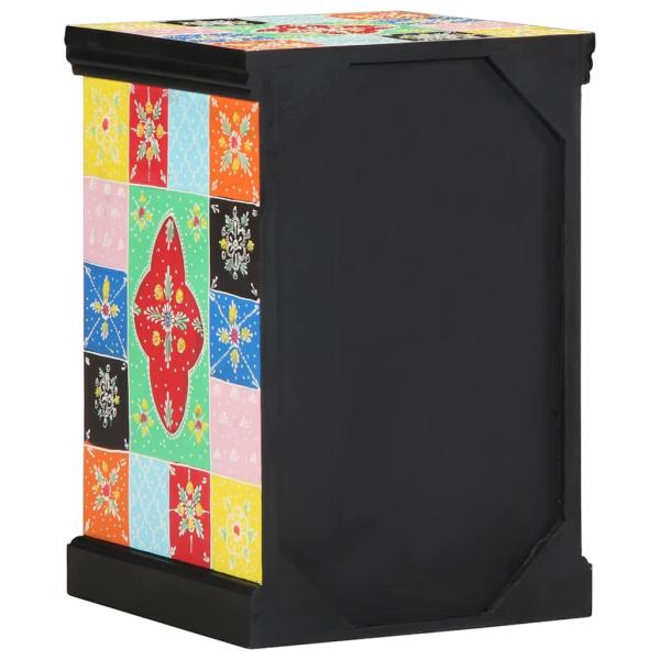 Schubladenkommode Bunt 40x40x60 cm aus massivem Mango-Holz