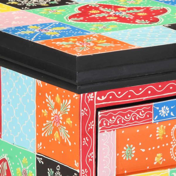 Schubladenkommode Bunt 40x40x60 cm aus massivem Mango-Holz