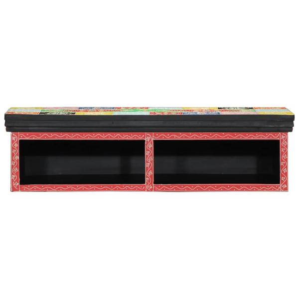 ARDEBO.de - TV Schrank Wandmontage Mehrfarbig 80x30x22 cm Ingenieurholz