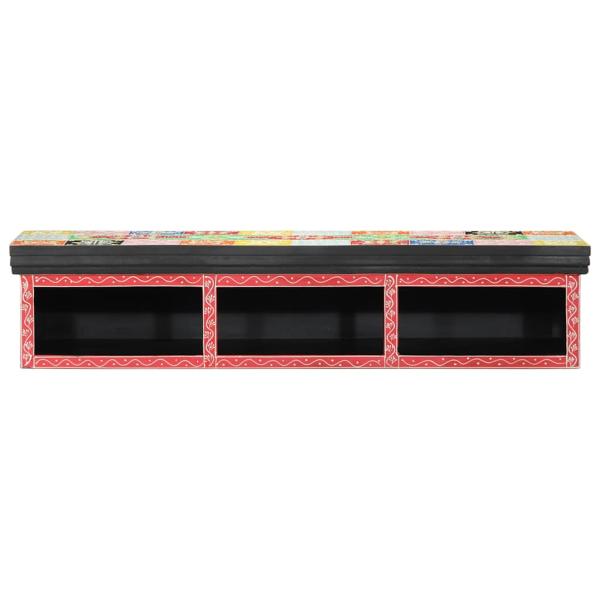 ARDEBO.de - TV-Schrank Wandmontiert Mehrfarbig 100x30x22cm Ingenieurholz