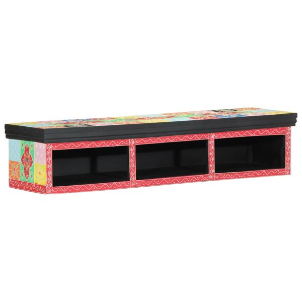 TV-Schrank Wandmontiert Mehrfarbig 100x30x22cm Ingenieurholz