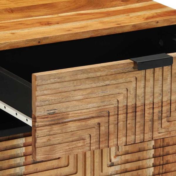 Nachttisch 50x33x60 cm Massivholz Akazie