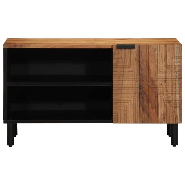 TV-Schrank 80x31,5x46 cm Massivholz Akazie