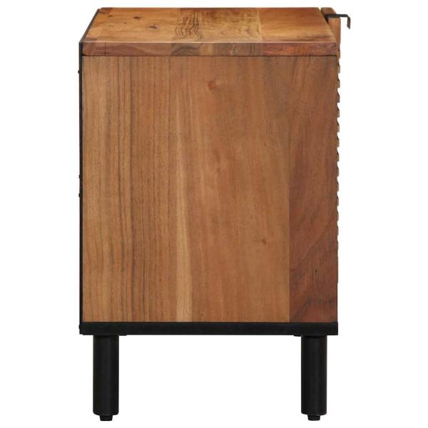 TV-Schrank 80x31,5x46 cm Massivholz Akazie