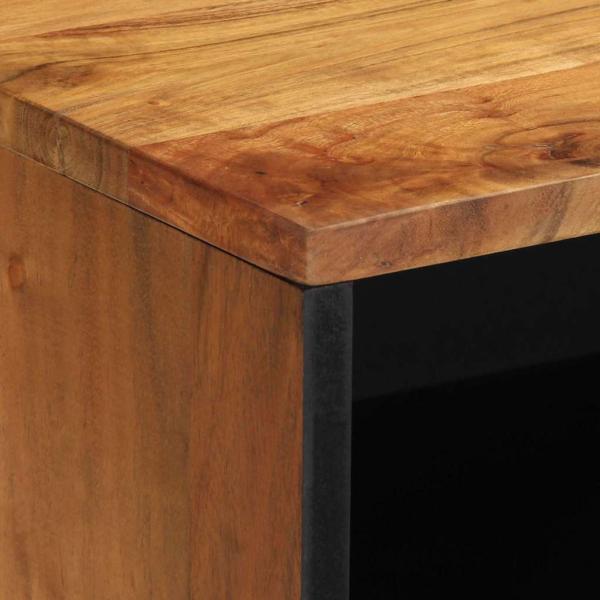 TV-Schrank 80x31,5x46 cm Massivholz Akazie