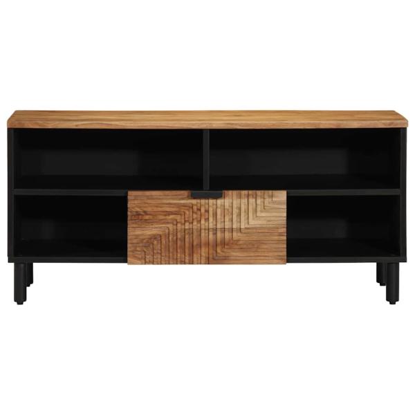 TV-Schrank 100x33,5x46 cm Massivholz Akazie