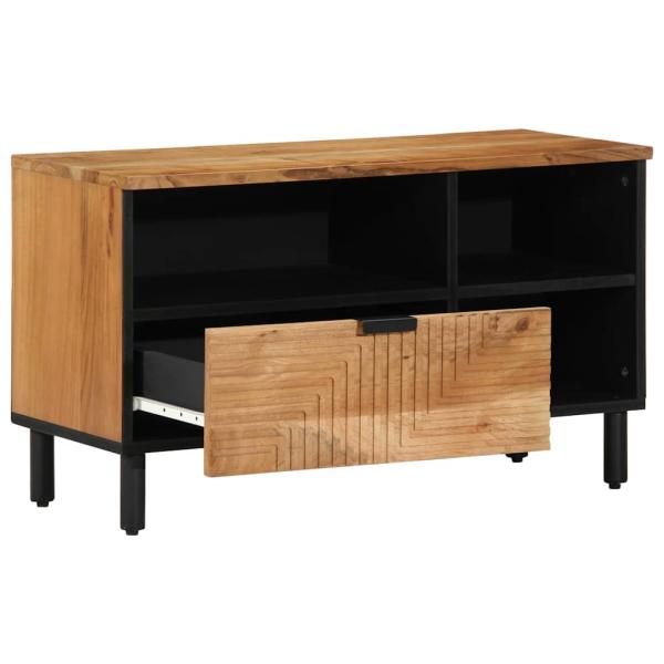 TV Schrank 80x33,5x46 cm Massivholz Akazie