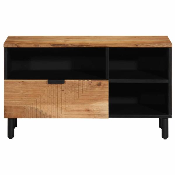 TV Schrank 80x33,5x46 cm Massivholz Akazie