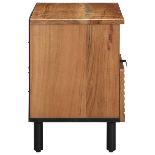 TV Schrank 80x33,5x46 cm Massivholz Akazie