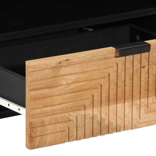 TV Schrank 80x33,5x46 cm Massivholz Akazie