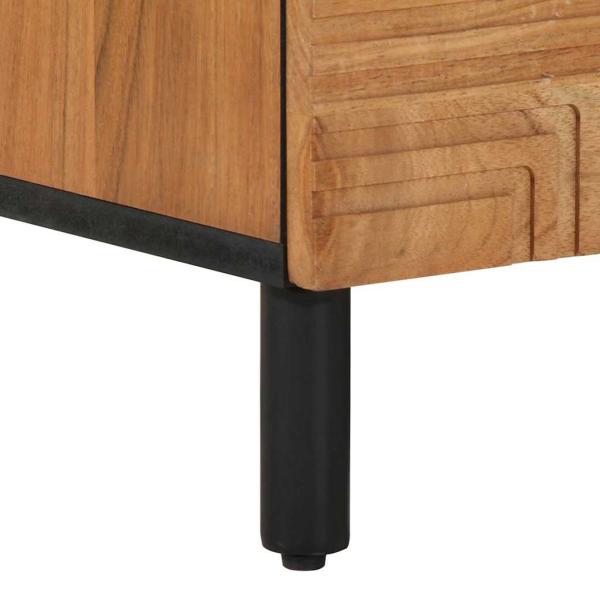 TV Schrank 80x33,5x46 cm Massivholz Akazie
