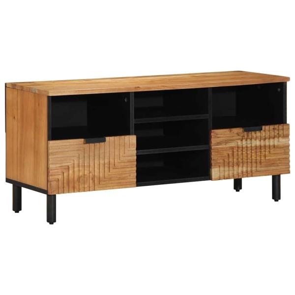 TV-Schrank 100x33,5x46 cm Massivholz Akazie