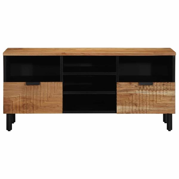 TV-Schrank 100x33,5x46 cm Massivholz Akazie