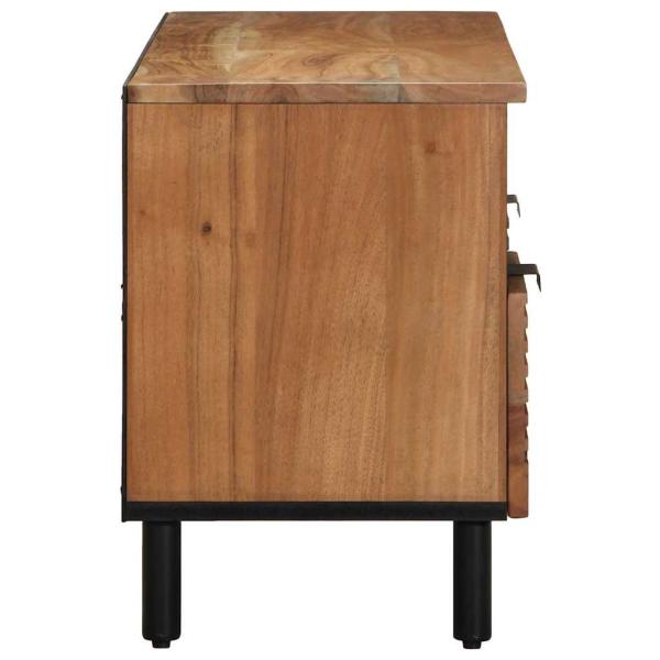 TV-Schrank 100x33,5x46 cm Massivholz Akazie
