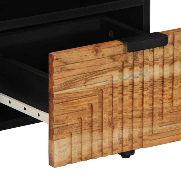 TV-Schrank 100x33,5x46 cm Massivholz Akazie